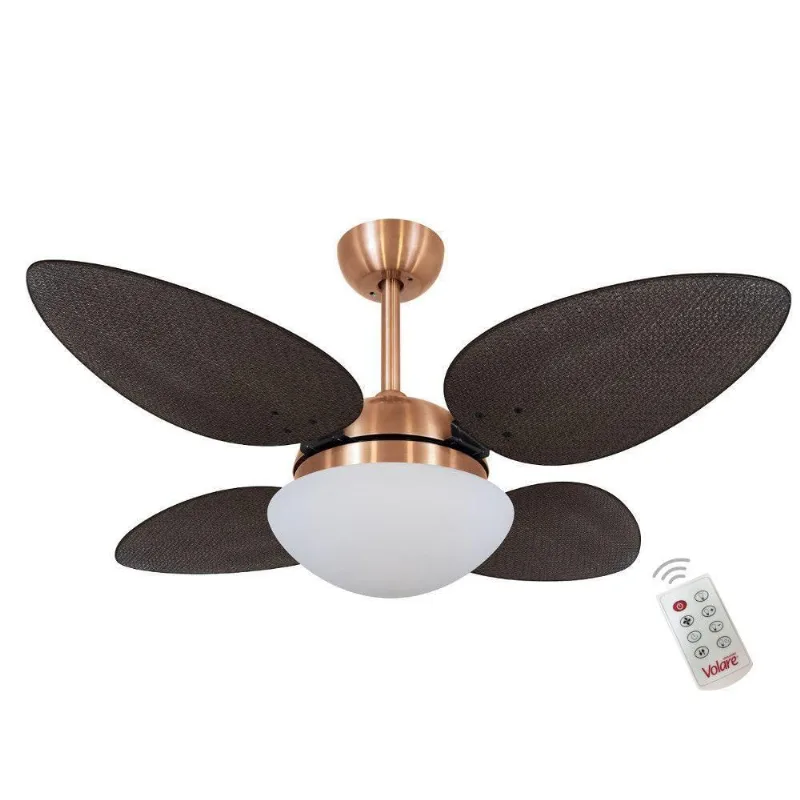 Ventilador Volare P Palmae Tabaco 127V E Controle Remoto 110V