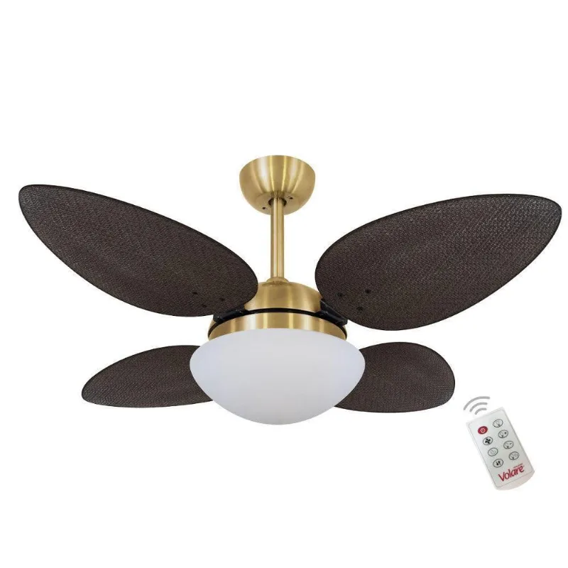 Ventilador Volare P Palmae Tabaco 220v E Controle Remoto 220V