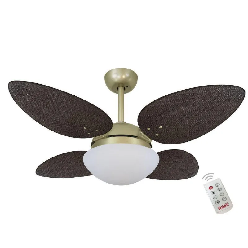 Ventilador Volare P Palmae Tabaco 220v E Controle Remoto 220V