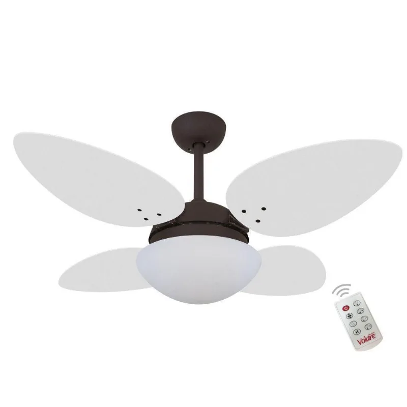 Ventilador Volare Petalo Quad Branco 127V E Controle Remoto 110V
