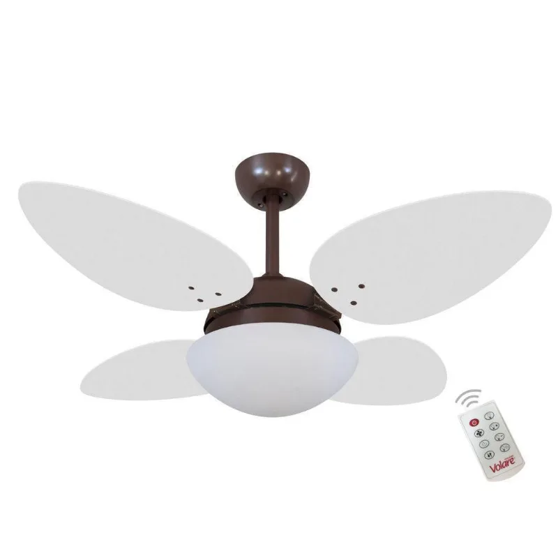 Ventilador Volare Petalo Quad Branco 220v E Controle Remoto 220V