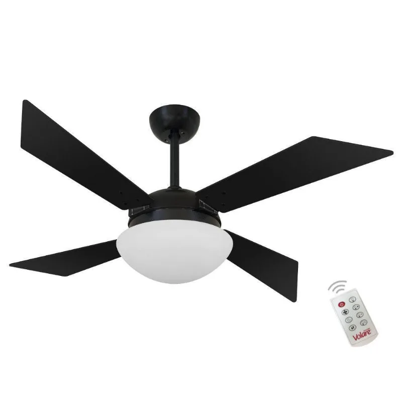Ventilador Volare Tech Preto 220v E Controle Remoto 220V