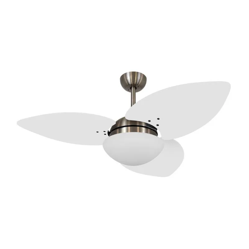 Ventilador De Teto Dormamu Bronze 3 Pás Branco 127v 110V