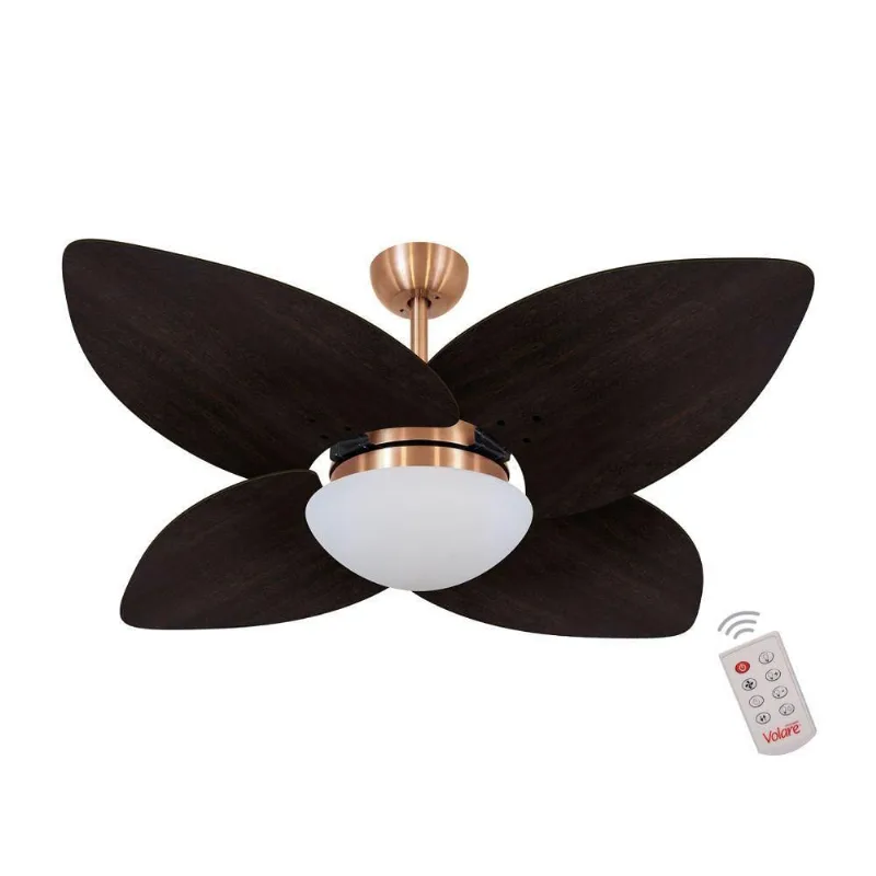 Ventilador De Teto 4 Pás Tabaco 127v C/ Controle 110V