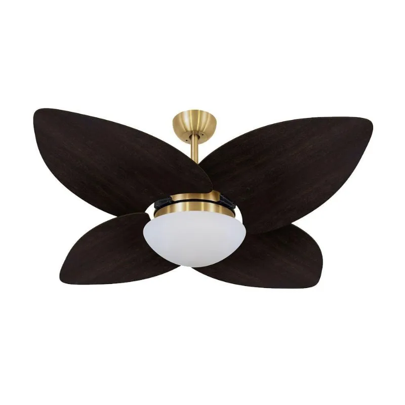 Ventilador De Teto Dormamu Dourado 4 Pás Tabaco 220v 220V