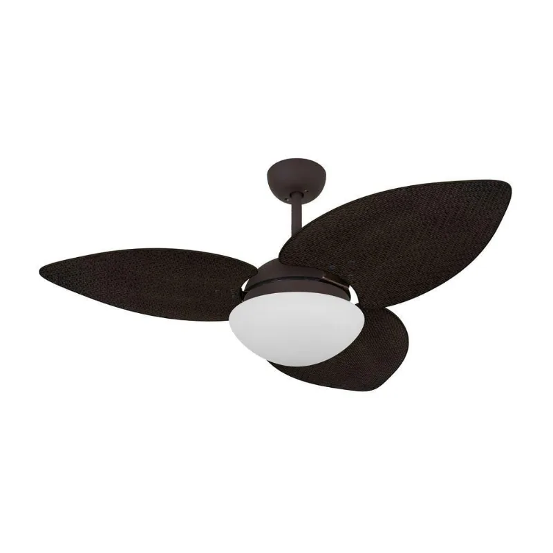 Ventilador De Teto Marrom Texturizado 3 Pás 127v 110V