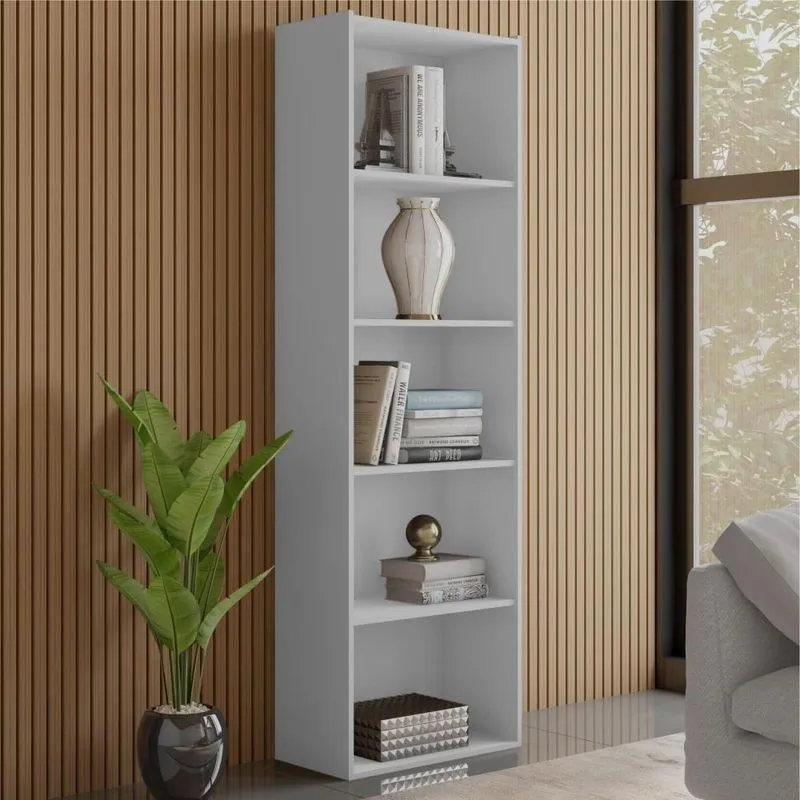 Estante Livreiro 4 Prateleiras Ruby Branco