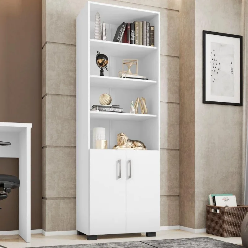 Livreiro Multiuso Com Portas Samara Branco