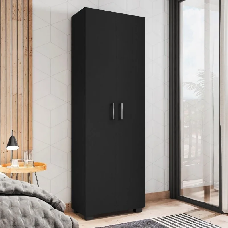 Armário Multiuso 2 Portas Samara Preto