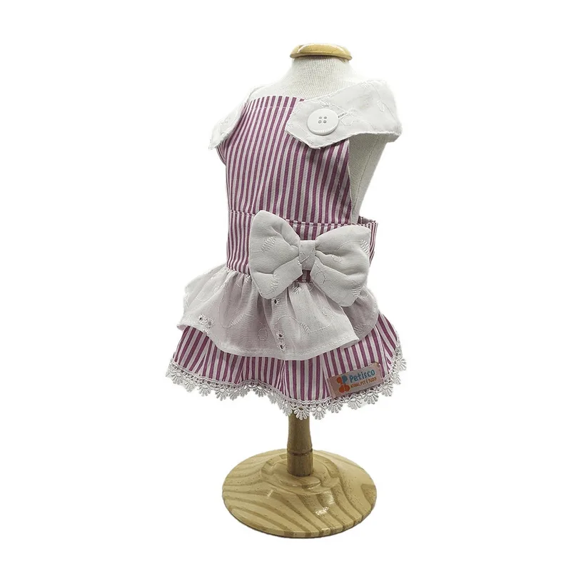 Vestido para Cachorro Jardineira Pet Laise com Pink. Vestido para Cachorro Jardineira Pet Laise com Pink