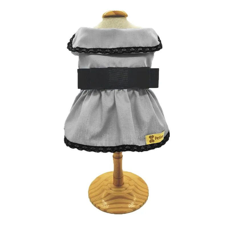 Vestido Pet Para Cães Lux Laço Chanel Alta Qualidade Petisco