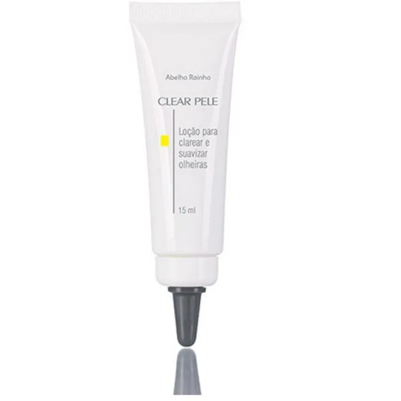 Clear Pele Loção para Clarear e Suavizar Olheiras 15ml Abelha Rainha