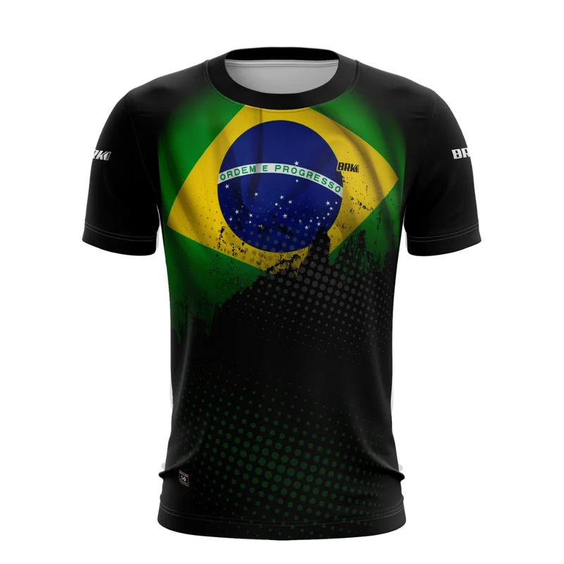 Camiseta Brk Agro Brasil Casual com Proteção UV50+ GG