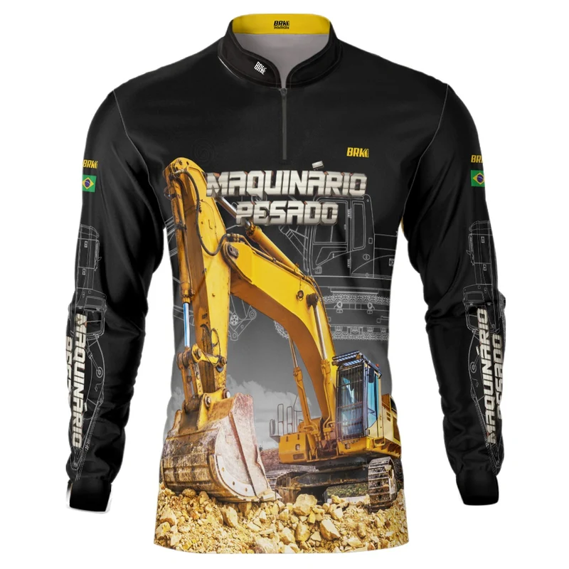 Camisa Agro Brk Escavadeira com Proteção Solar UV50+ GG