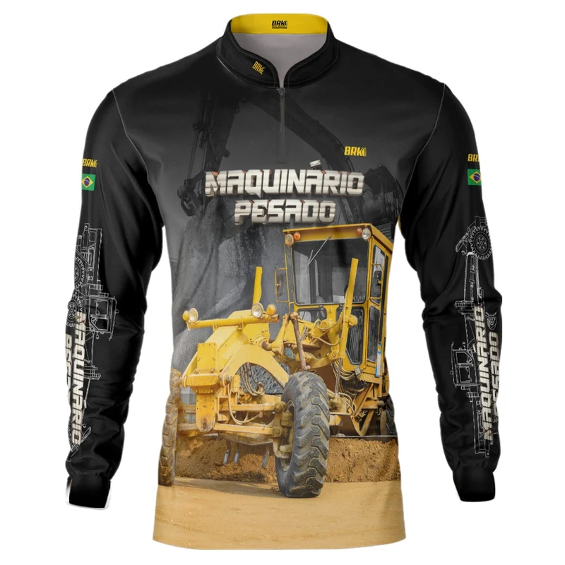 Camisa Agro Brk Motoniveladora com Proteção Solar UV50+ G2