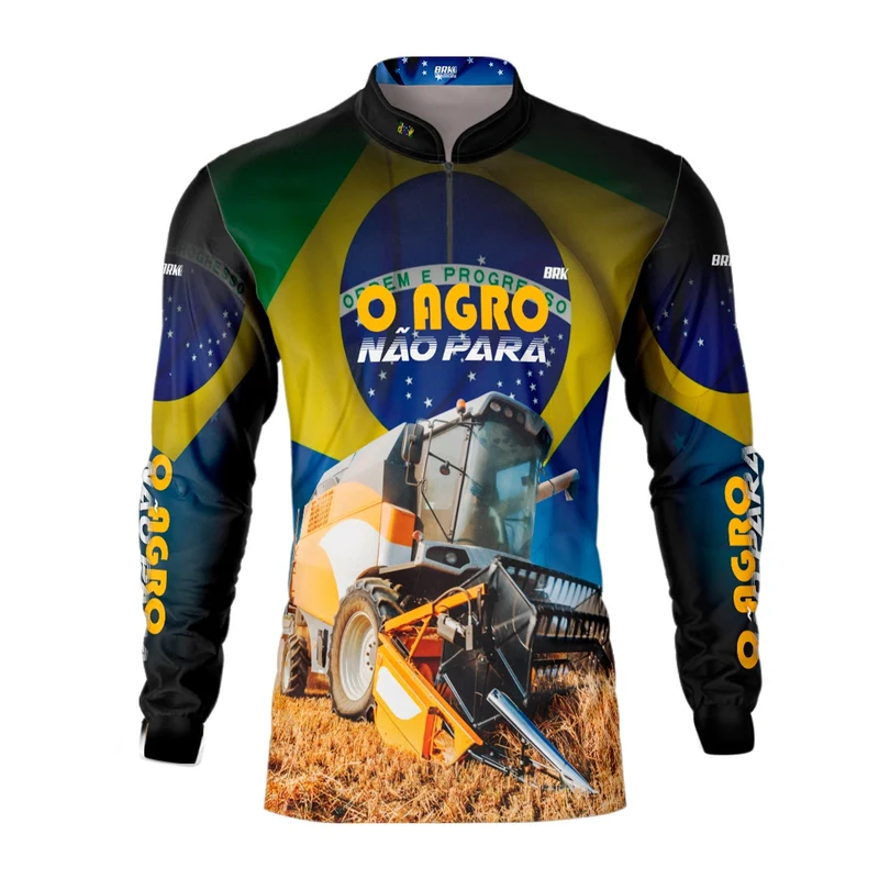 Camisa Agro Brk O Agro Não Para Proteção Solar UV50+ P