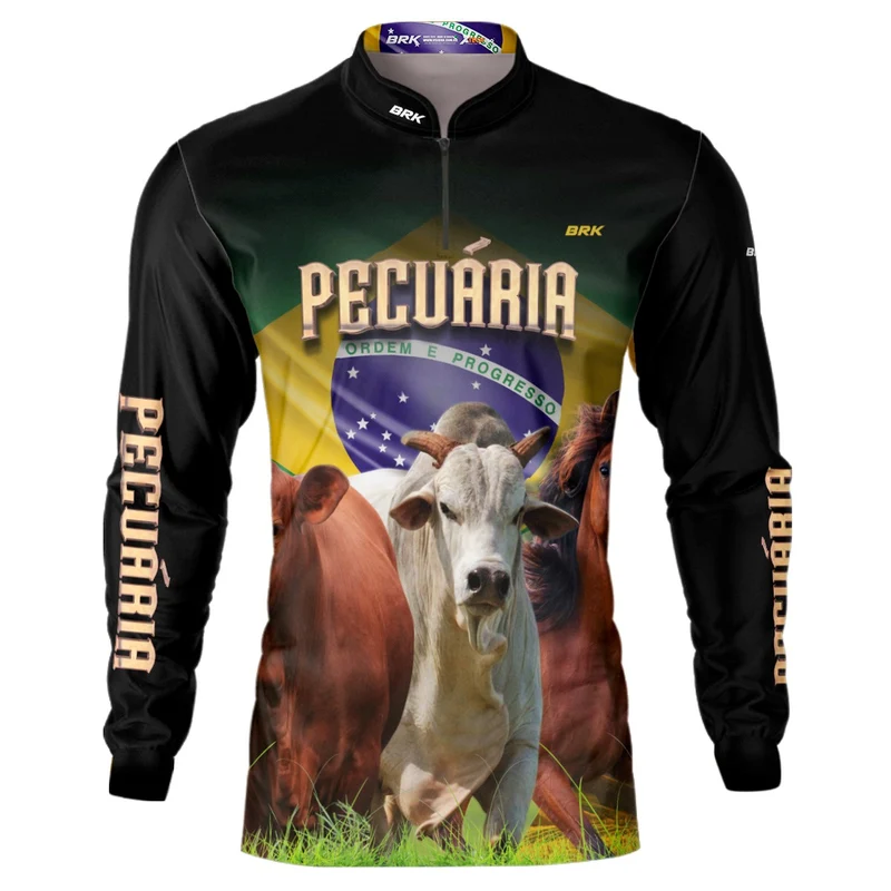 Camisa Agro Brk Pecuária com UV50+ G