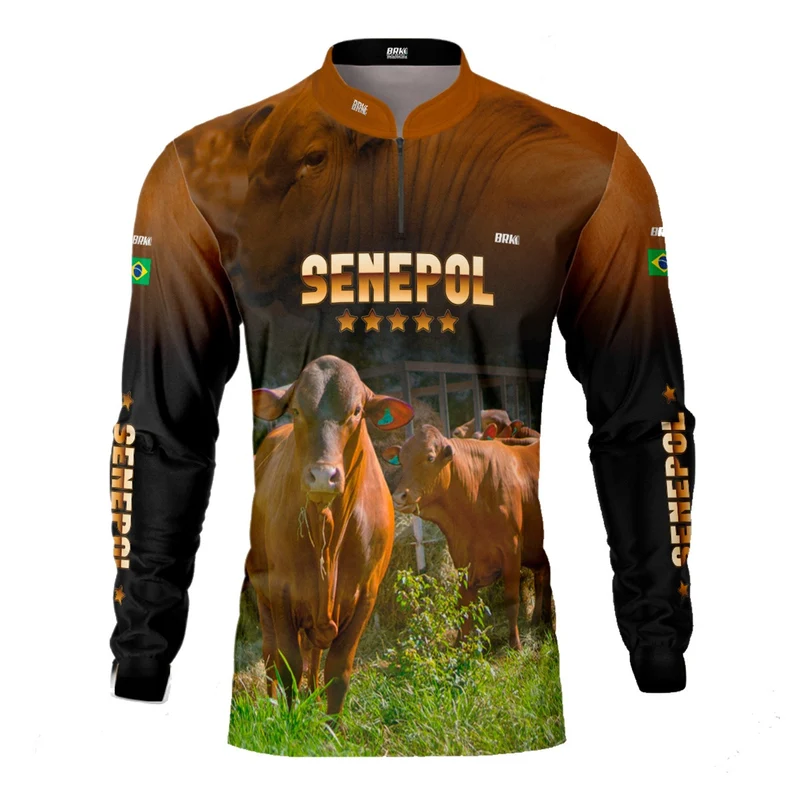 Camisa Agro Brk Senepol Proteção Solar UV50+ P