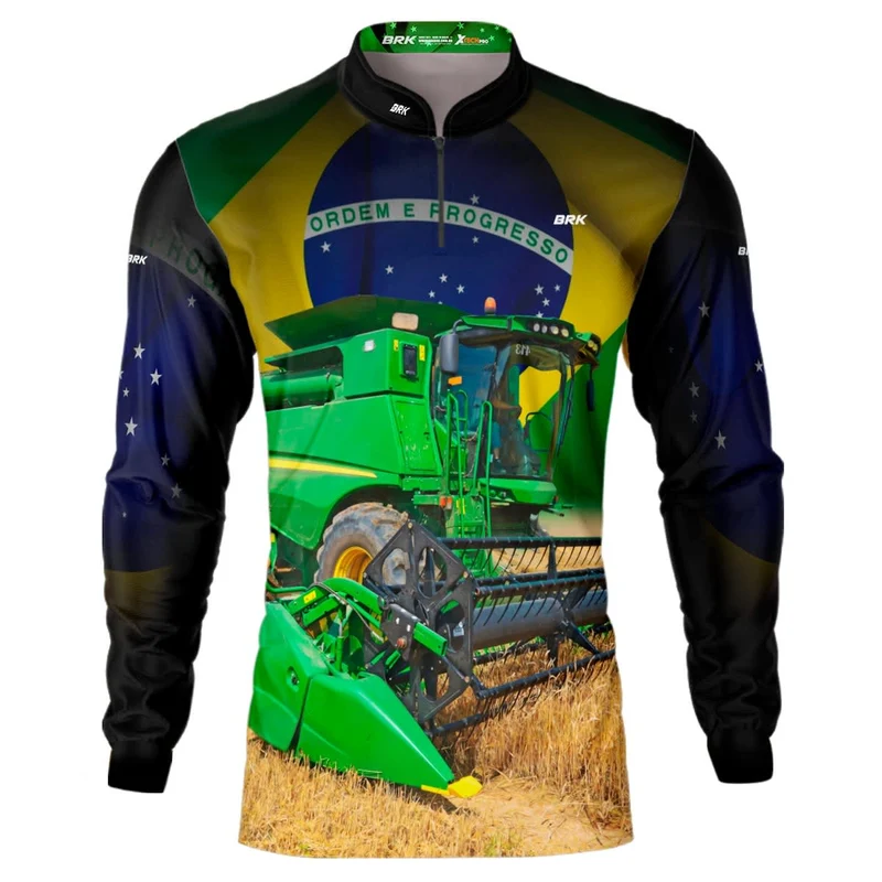 Camisa Agro Brk Colheitadeira com UV50+ M