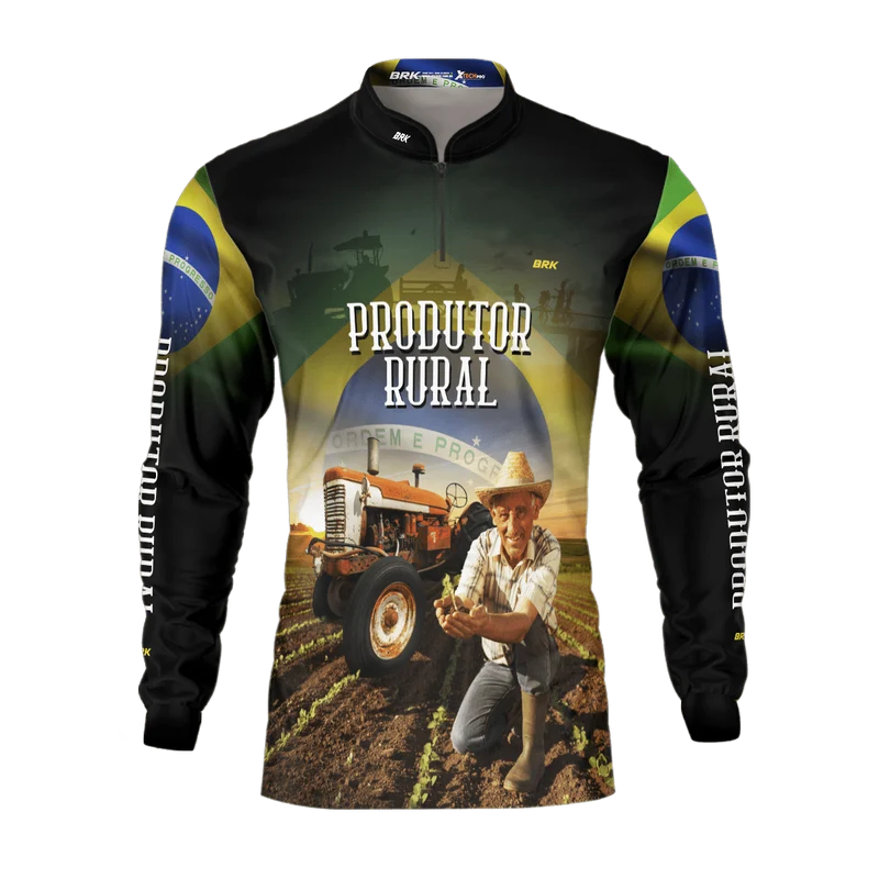 Camisa Agro Brk Produtor Rural com Proteção Solar UV50+ GG