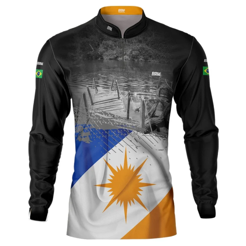 Camisa Masculina Brk Bandeira do Estado do Tocantins com Proteção Solar UV50+ G2
