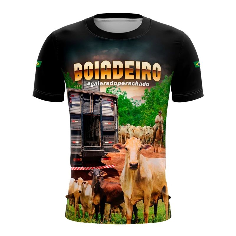 Camiseta Agro Brk Caminhoneiro Boiadeiro com Proteção Solar UV50+ G1