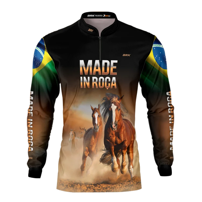Camisa Agro Brk Made In Roça 2.0 com Proteção Solar UV 50+ P