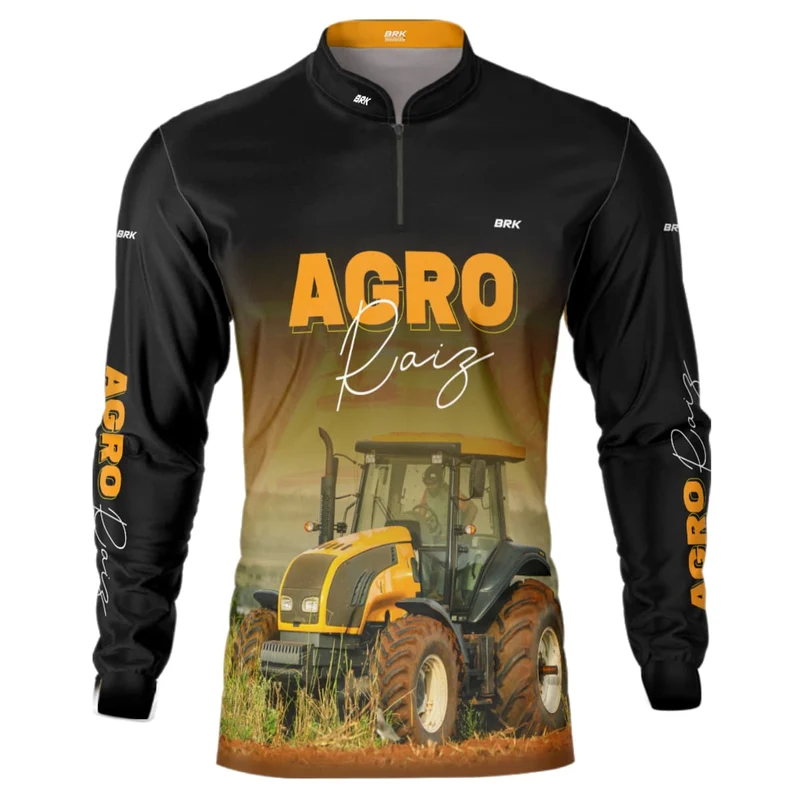 Camisa Agro Brk Trator Agro Raiz com UV50+ GG