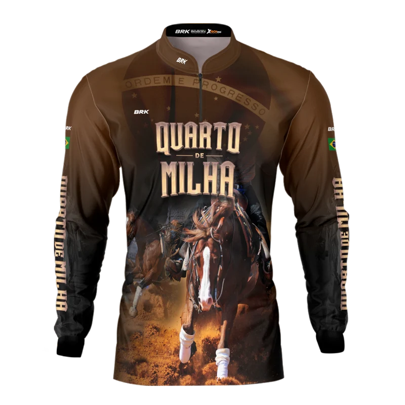 Camisa Agro Brk Quarto de Milha Correndo com Proteção Solar UV50+ P