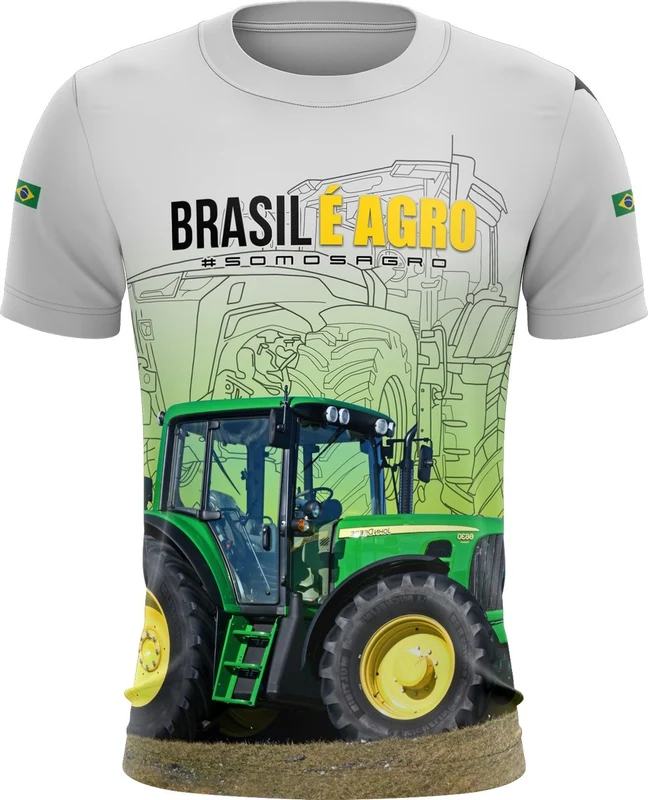 Camiseta Agro Brk Brasil é Agro 05 com Proteção Solar UV50+ G1