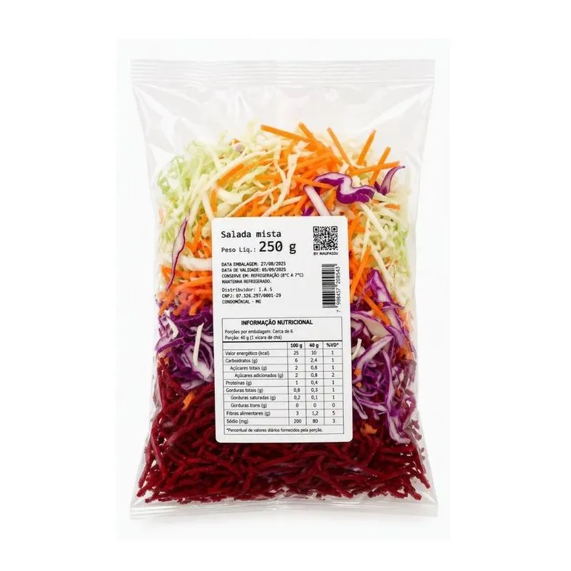 Salada Mista Solar Higienizada 250g