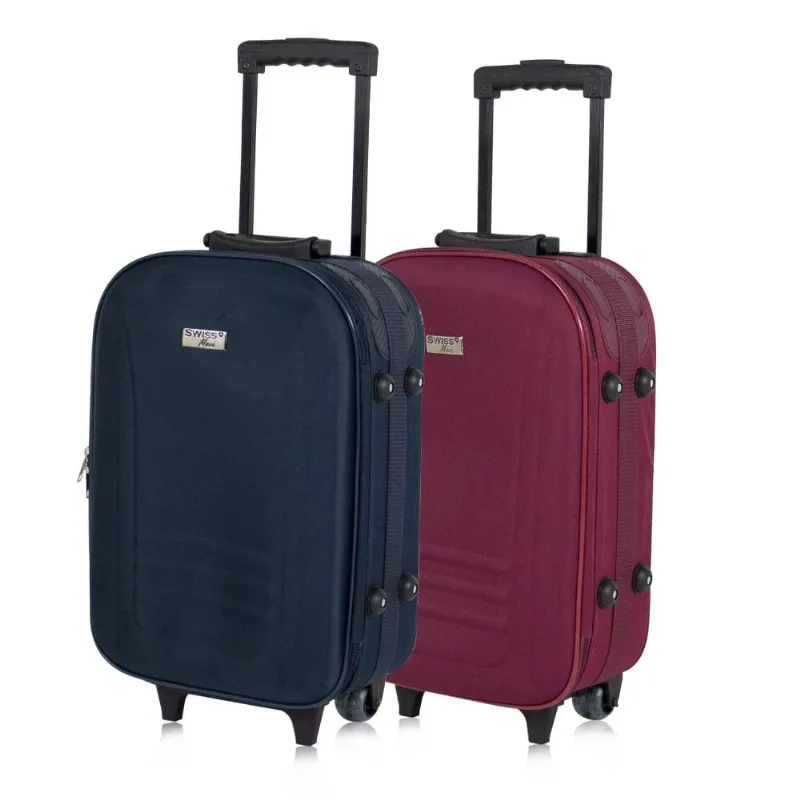Kit mala de viagem 10 kg Lucerna Azul e Vinho Swiss Move
