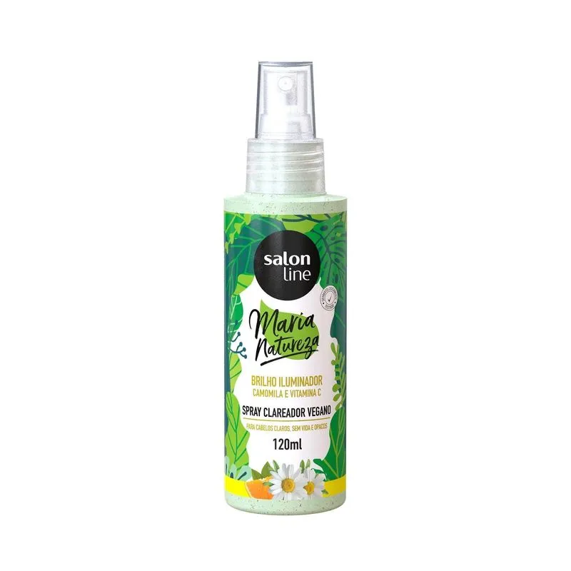 Spray Clareador Maria Natureza Brilho Iluminador 120ml