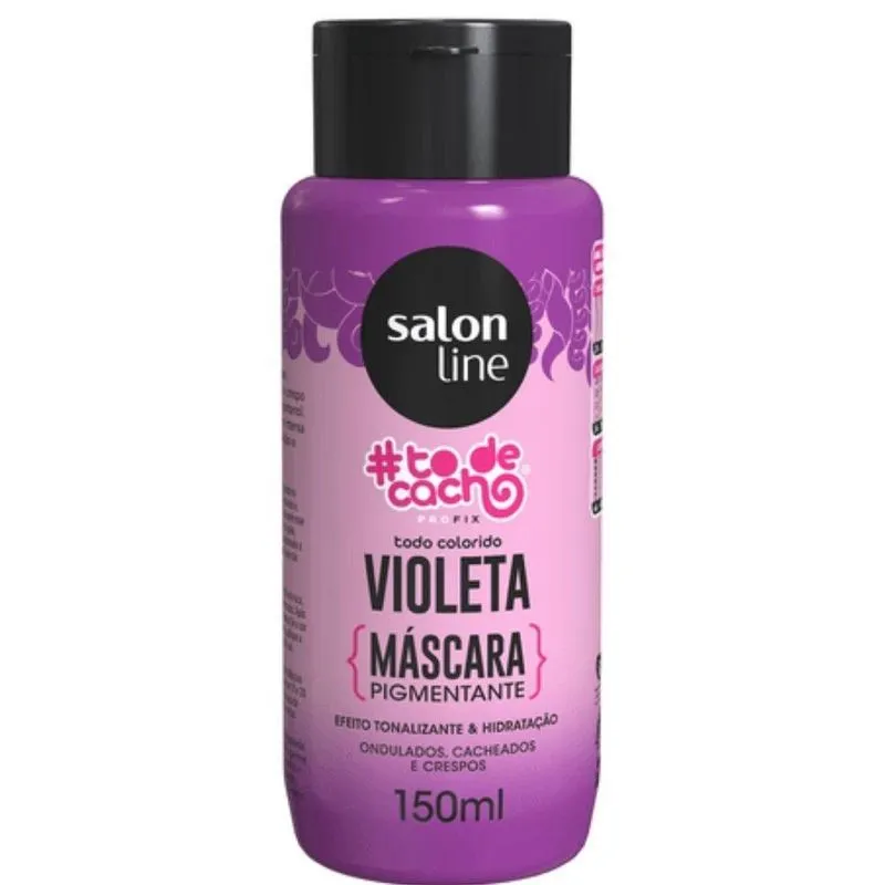Salon Line To De Cacho Máscara Pigmentante Violeta 150ml