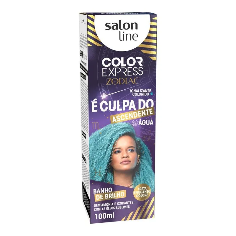 Tintura Tonalizante Salon Line Color Express Zodiac Verde Água