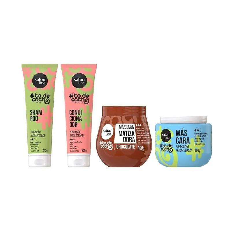 Kit Cuidados Todecacho Com Seu Cabelo Chocolate
