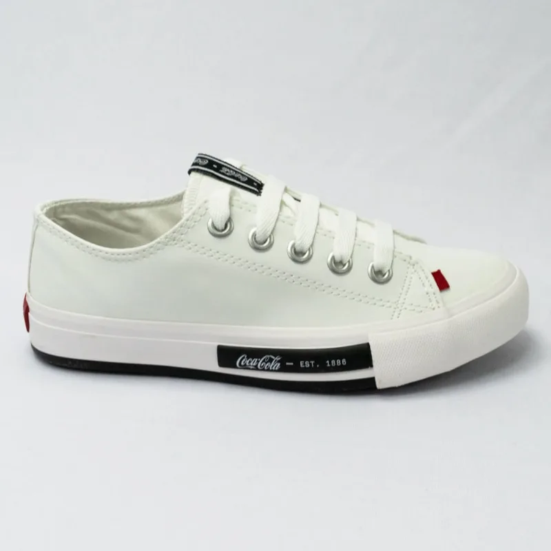 Tênis Coca-Cola CC2079 Daytona Town Branco