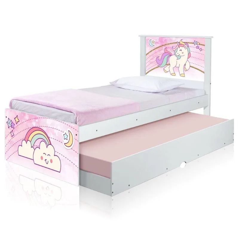 Cama Unicórnio Uni Com Auxiliar