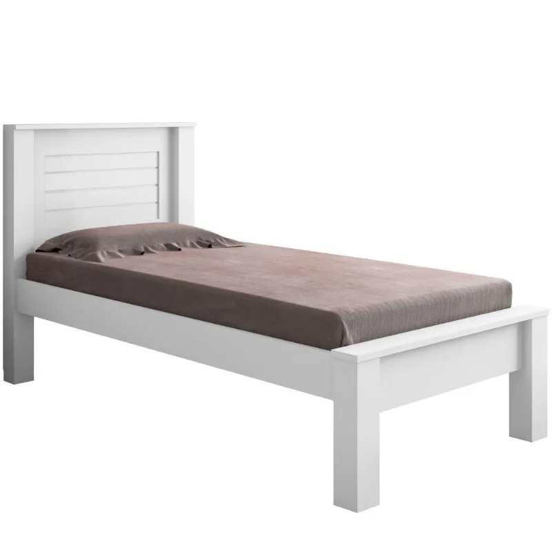 Cama Hungria Solteiro Branco