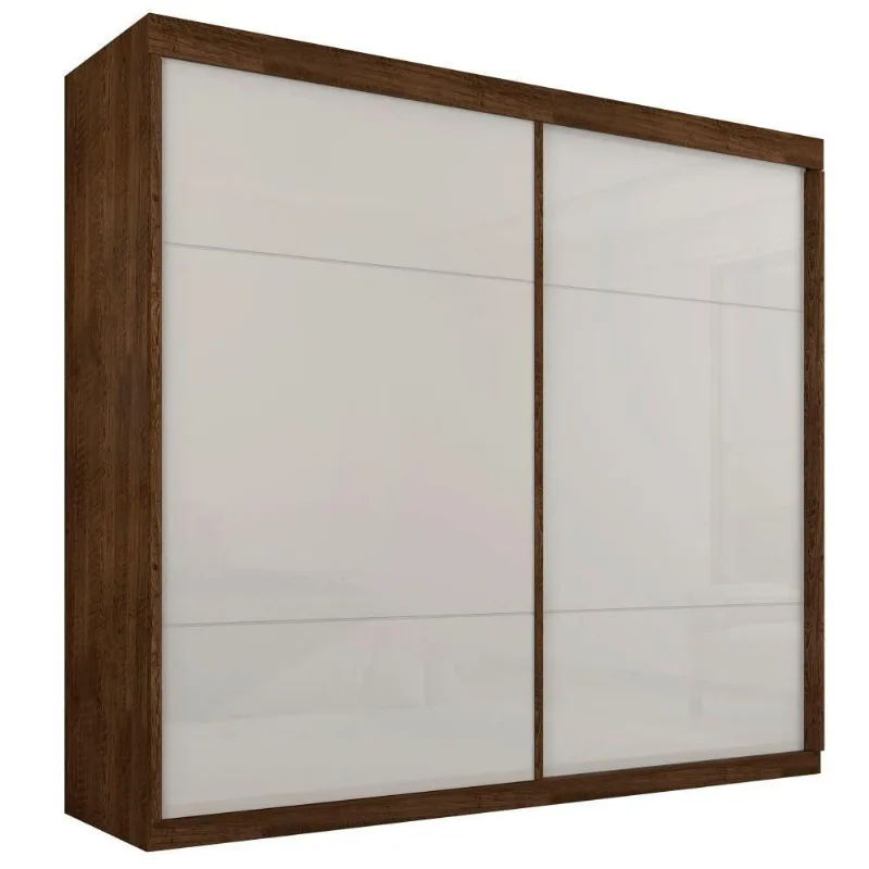 Roupeiro Asteca Duas Portas De Correr Malbec Off White