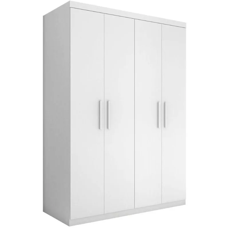 Roupeiro Casal Flórida Quatro Portas Branco