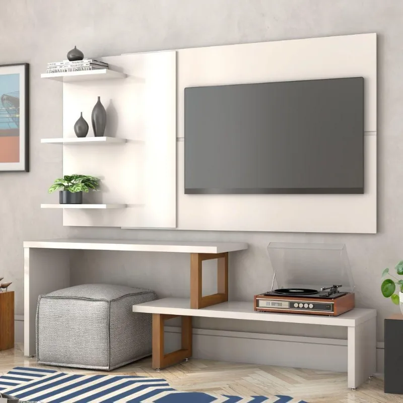 Home Para Tv Amélia Off White Amêndoa
