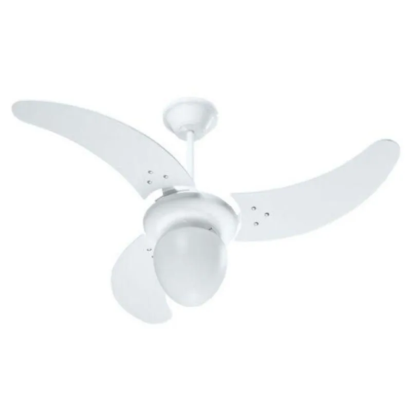 Ventilador Búzios Branco 110V 3 Pás Brancas 110V