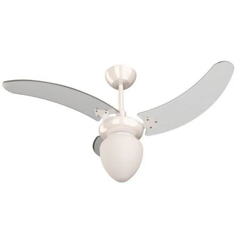 Ventilador Búzios Branco 110V 3 Pás Transparentes 110V