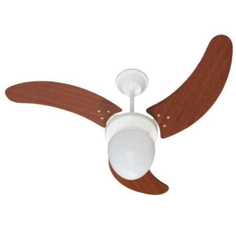 Ventilador Búzios Branco 110V 3 Pás Verniz 110V
