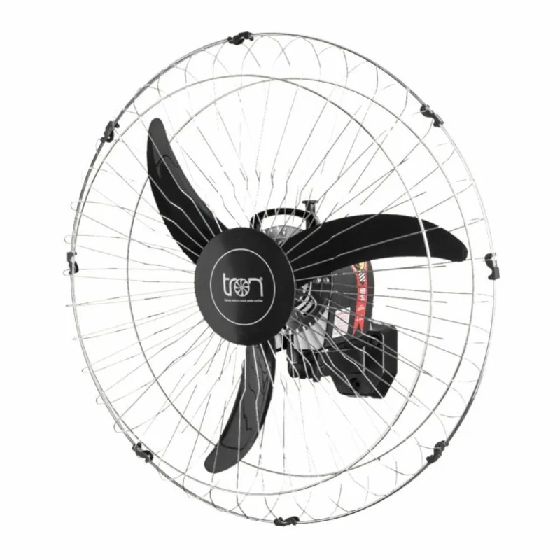 Ventilador Oscilante De Parede Preto Bivolt Em Aço Preto Bivolt