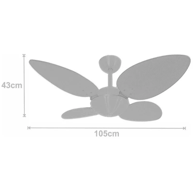 Ventilador De Teto Office Prince Premium Tabaco 220V 220V
