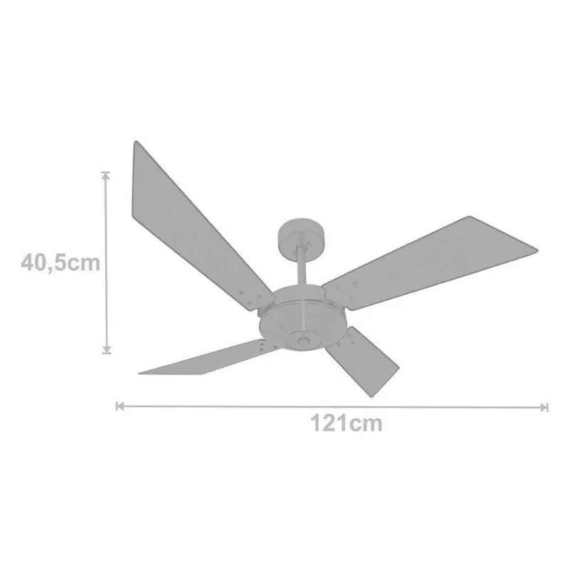 Ventilador De Teto Tecno Ii Office Tabaco 127V 110V