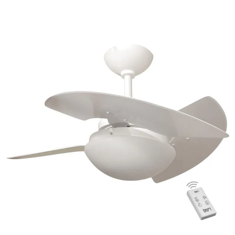 Ventilador Romênia 3 Pás 220V Branco E Controle Remoto 220V