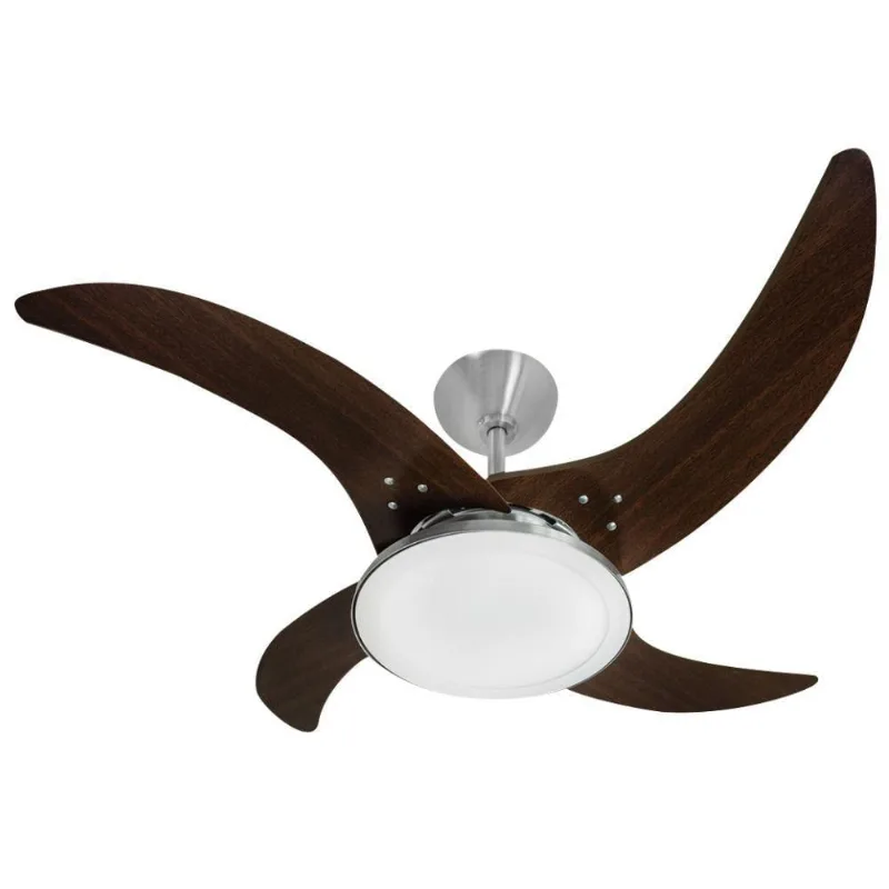 Ventilador Led Carvalho Tabaco 4 Pás 110V 110V